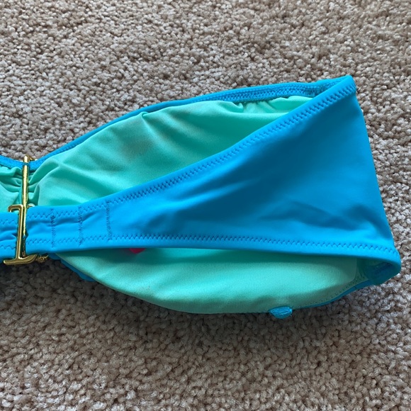 Victoria’s Secret Blue Bandeau Swim Top Large - Picture 6 of 7